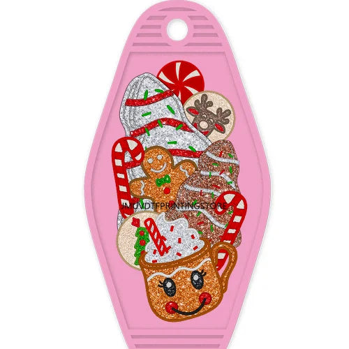 Somebody's Holly Jolly Mama High Quality WaterProof UV DTF Sticker For Motel Hotel Keychain Christmas Pan Dulce Mexican Xmas