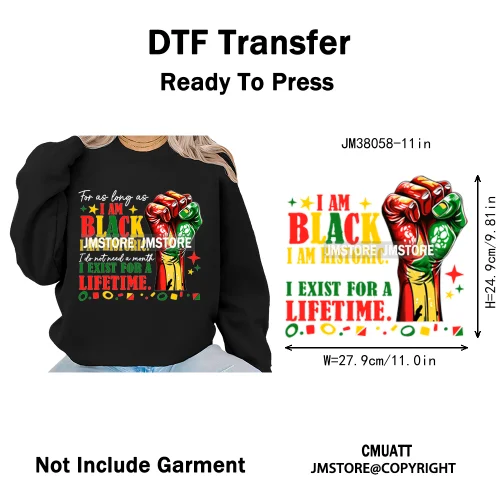 God Says She Is Dope Women Juneteenth 1865 Independence Washable Iron on DTF Transfers Stickers Ready to Press for Clothes