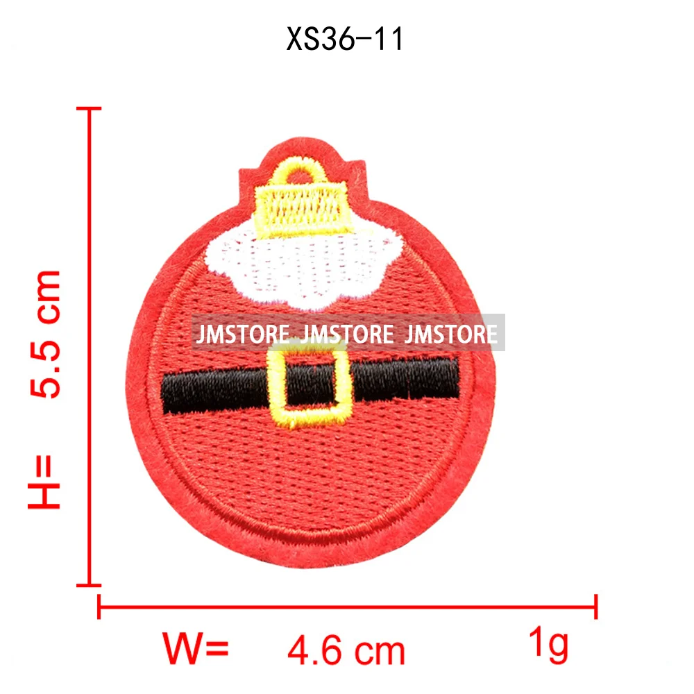 Merry Christmas Ho Ho Ho Santa Candy Canes Celebrate Festive Embroidery Appliques Iron on Sequins Patches for Sweatshirt Bags