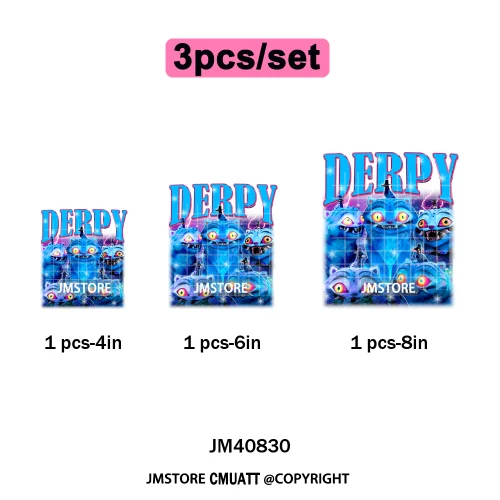 Kpop Culture Idol Movie Inspired Music Lover Cute Blue Anime Character Iron on DTF Transfers Stickers Ready to Press for Clothes