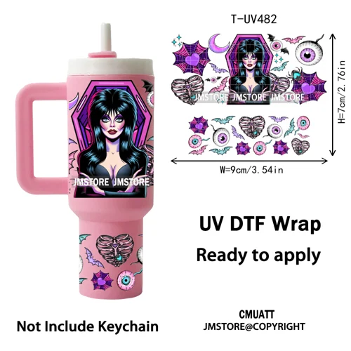 Cartoon Movie Thanksgiving Christmas UV DTF Keychain Wraps Ready To Apply Durable Custom UV Stickers For Mini Tumbler Keychain