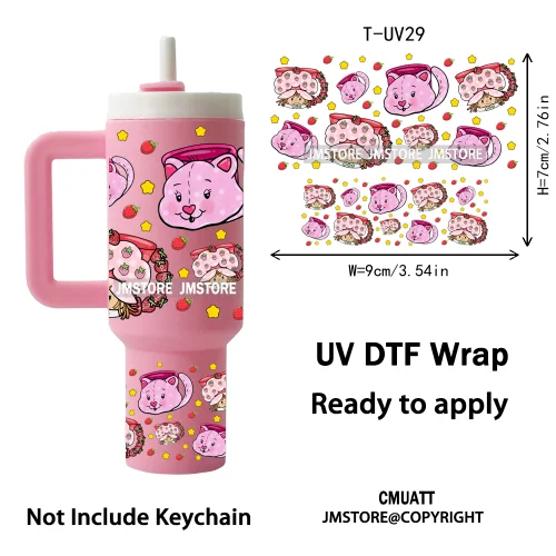 Baby Princess Cartoon Couple Custom UV DTF Stickers Print Tumbler Wraps Ready to Transfer Waterproof For Mini Tumbler Keychain
