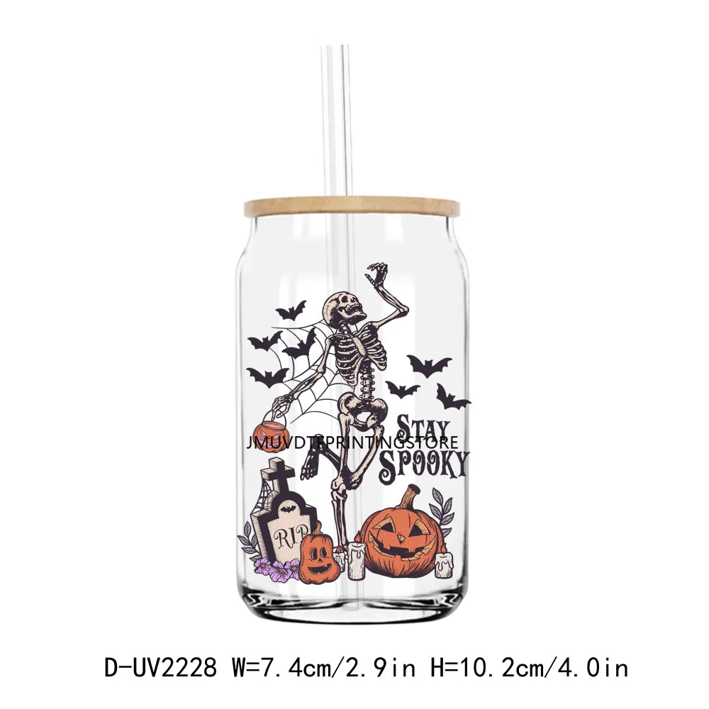 Howdy Pumpkin Boo Haw Halloween Momster UV DTF Transfers Stickers Decals For Libbey Cold Cups Mugs Tumbler Waterproof DIY Craft