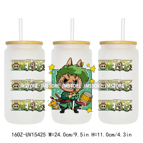 Anime Cartoon Dolls Character UV DTF Stickers Ready to Transfer Cup Wrap Custom Print DIY Craft For Libbey Glass Can Mug Tumbler
