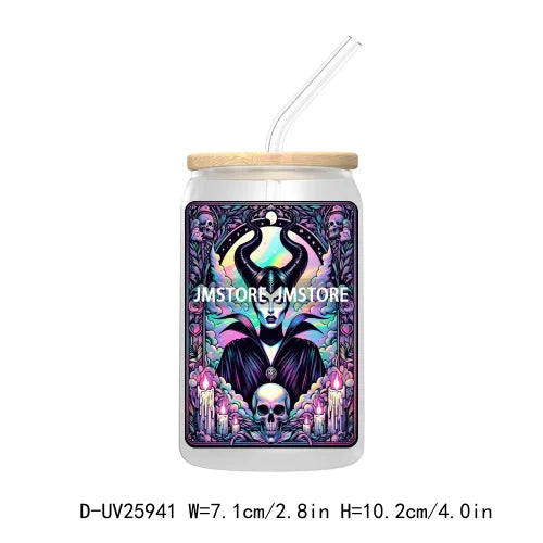 The Witch Tarot Card UV DTF Transfer Stickers Decals For Libbey Cold Cups Mugs Tumbler Waterproof Custom Labels Horror Character