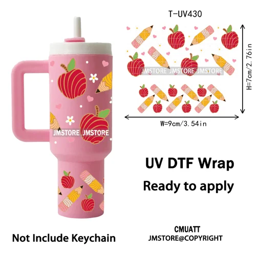 Concha Mexican Culture Cartoon Cow UV DTF Mini Tumbler Keychain Wraps Ready To Apply Transfer Stickers Prints Waterproof Decals