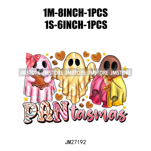 Spanish Espooky Vibes Latina Pantasmas Mexican Halloween Conchas Cucuys Aqui Espantan DTF Iron On Transfers Stickers For Hoodies