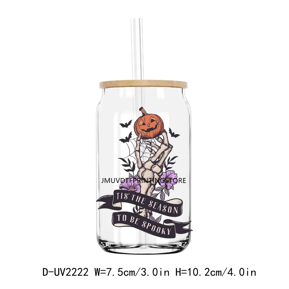 Howdy Pumpkin Boo Haw Halloween Momster UV DTF Transfers Stickers Decals For Libbey Cold Cups Mugs Tumbler Waterproof DIY Craft