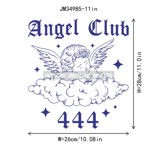 Funny Heart Love Numbers Sweet Valentine Cupid Baby Angel Club Iron On DTF Transfers Stickers Ready To Press For Sweatshirts