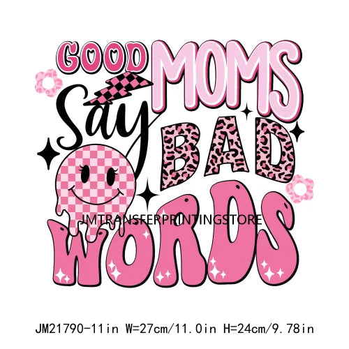 Hot Mess Mom Favorite Mom Things She Is Mom Bible Verse Mama Letter Designs DTF Transfer Stickers Ready To Press For T-shirt