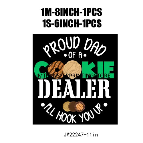 Funny In My Girl Mom Scout Cookie Era Print Logo Cookie Moms Girls Club Iron On DTF Transfer Stickers Ready To Press For Clothes