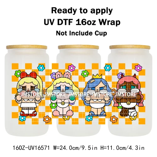 Cartoon Baby Monsters Cry UV DTF Stickers Ready To Transfer Cup Wrap Custom Labels DIY Craft For Libbey Can Glass Tumblers Mugs
