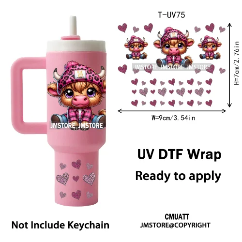 Butterfly Sunflower Girl UV DTF Mini Tumbler Keychain Wraps Ready To Press High Quality Wraps UV Stickers for Tumbler Keychain