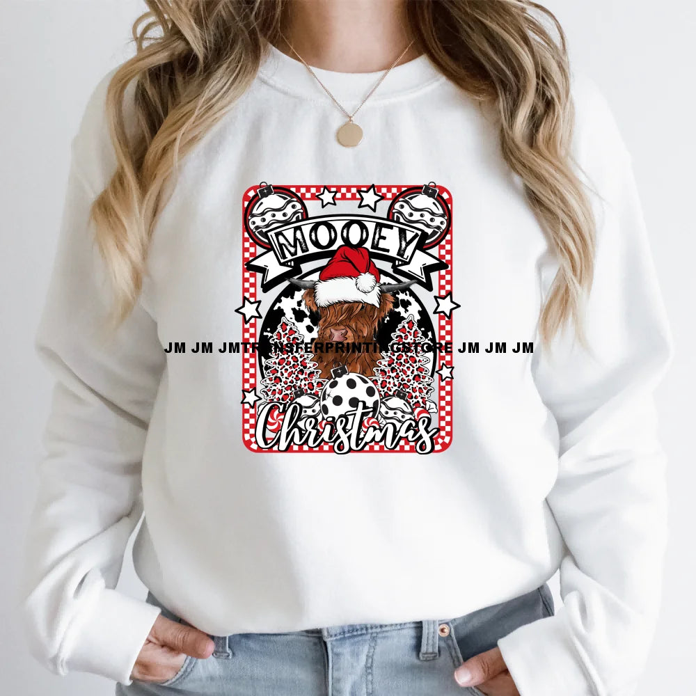 Cute Santa Kpop Inspired Movie Character Merry Christmas Holly Iron on DTF Washable Transfer Stickers Ready to Press for Textile