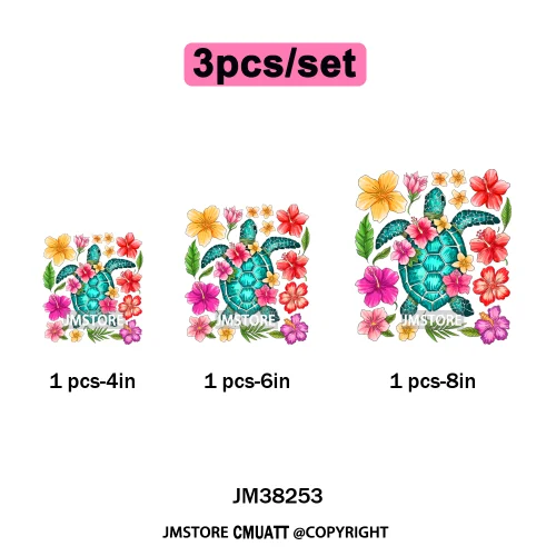 Seashell Sweet Summer Salty Soul Preppy Coastal Coquette Floral Vibes Iron on DTF Transfers Stickers Ready to Press for T-shirts