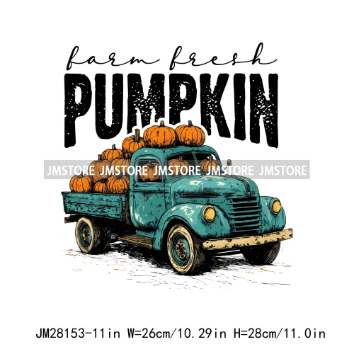 Pumpkin Season Autumn Coquette Bow Girly Cozy Fall Vibes Decals DTF Iron On Transfers Stickers Ready To Press For Hoodies Bags