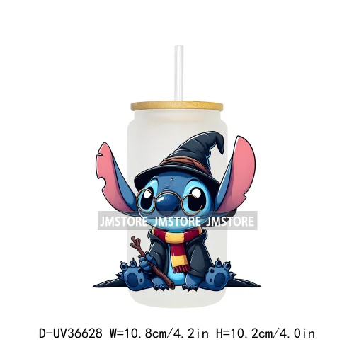 Magic Cartoon Wizard School UV DTF Transfer Stickers Decals Ready To Apply Waterproof For 16OZ Libbey Glass Can Cups Tumbler