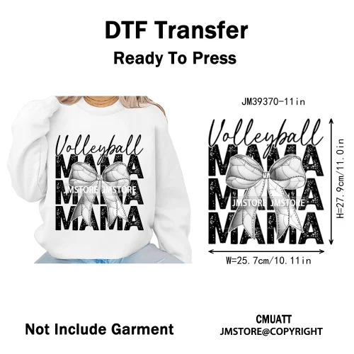 Retro Football Touchdown Season Checkered Coquette Sport Mama Iron on DTF Washable Transfers Sticker Ready to Press for T-shirts
