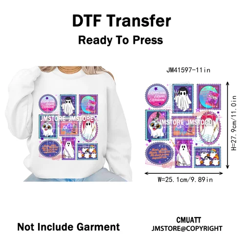 In My Boys Era Ghost Cartoon Anime Movie Kpop Halloween Vibes Iron on DTF Washable Transfers Stickers Ready to Press for Hoodies