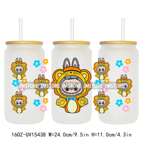 Anime Cartoon Dolls Character UV DTF Stickers Ready to Transfer Cup Wrap Custom Print DIY Craft For Libbey Glass Can Mug Tumbler