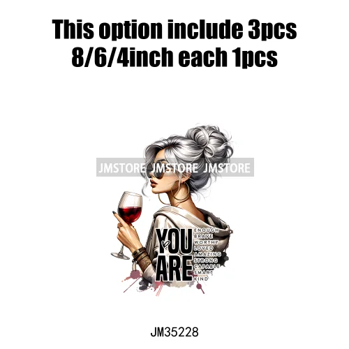 Cool Sarcasm Edgy Tattoo Idgaf Girl Iced Coffee Rebellious Women Iron on DTF Transfers Stickers Ready to Press for Clothing Bags