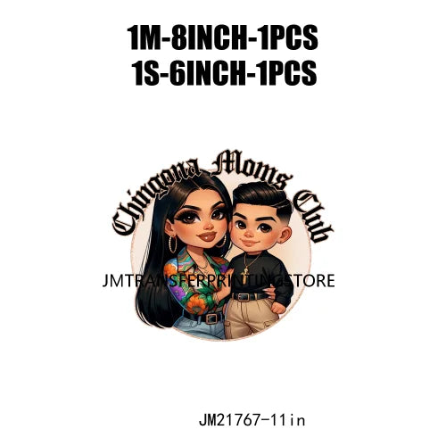 Latina Mexican Chingona Chicana Mom Sayings Hay Comida En La Cas Porque Soy Tu Madre Y Punto DTF Transfer Stickers For Hoodies