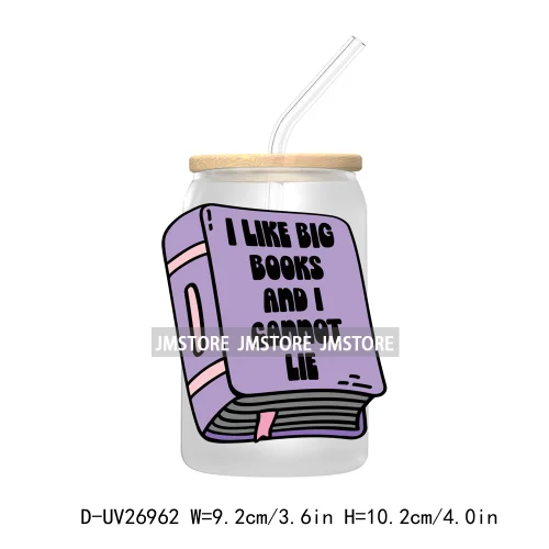 Spooky Readers Book Club UV DTF Sticker For 16OZ Libbey Glass Cup Can Wrap Transfer Stickers Custom Labels Logo Positive Quotes