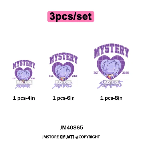 Cartoon Girl Group Boy Band Music Fans Anime Lover Soda Pop Iron on DTF Washable Transfers Stickers Ready to Press for T-shirts