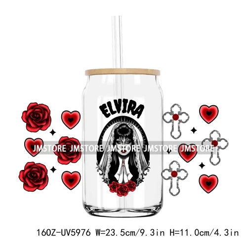 Mexican Skull Evil Eye Protect Your Energy UV DTF Sticker For 16OZ Libbey Glass Cup Can Wrap Transfers Stickers Custom DIY Logo