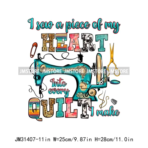 Funny Quilting Quotes Sewing Machine Just A Woman Who Loves To Sew Iron On DTF Transfers Stickers Ready To Press For T-shirts