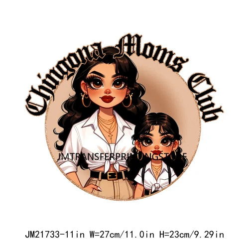 Iron On I'm Not A Regular Mom I'm A Chingona Mom Latina Mexican Proud Papa Graduate Chicano DTF Transfer Stickers For Clothes