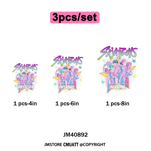 Kpop Movie Style Soda Pop Demon Inspired Movie Girl Dinner Iron on DTF Washable Transfers Stickers Ready to Press for Hoodies