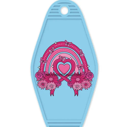 Breast Cancer Warrior Messy Bun High Quality WaterProof UV DTF Sticker For Motel Hotel Keychain Pink Awareness Ribbon