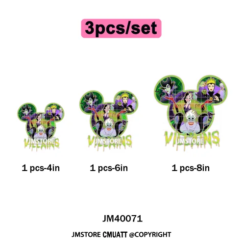Nightmare on Main Street Pumpkin Spooky Halloween Cartoon Season Iron on DTF Heat Transfers Stickers Ready to Press for Hoodies