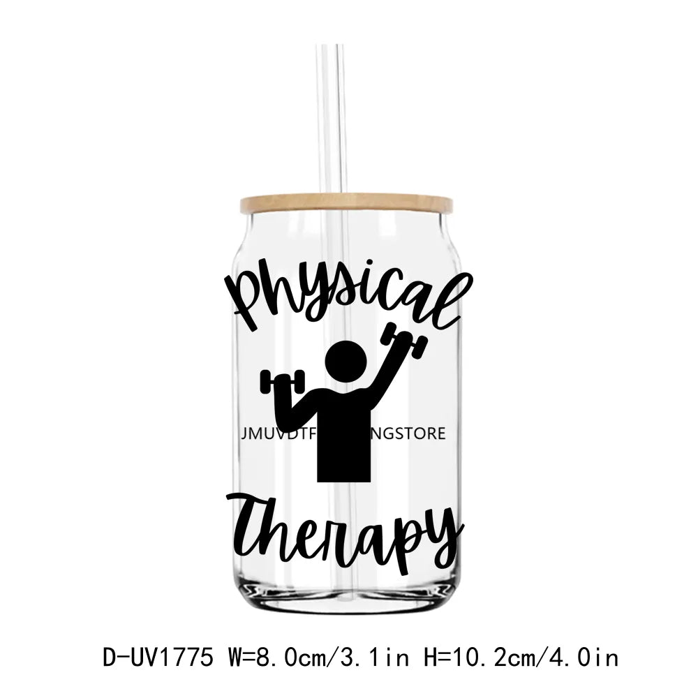 Medical NICU Nurse UV DTF Transfers Stickers Decals For Libbey Cold Cups Mugs Tumbler Pharmacist Life Waterproof DIY Craft