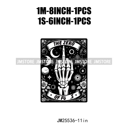 Skeleton La Maestra Chingona Smoke Women Lovers Tarot Card Printing DTF Iron On Transfer Stickers Ready To Press For Clothes Bag