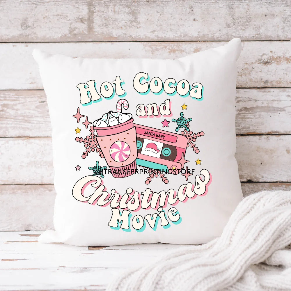 Christmas Kpop Holiday Idol Santa Holly Jolly Merry Christmas Iron on DTF Washable Transfers Stickers Ready to Press for Textile