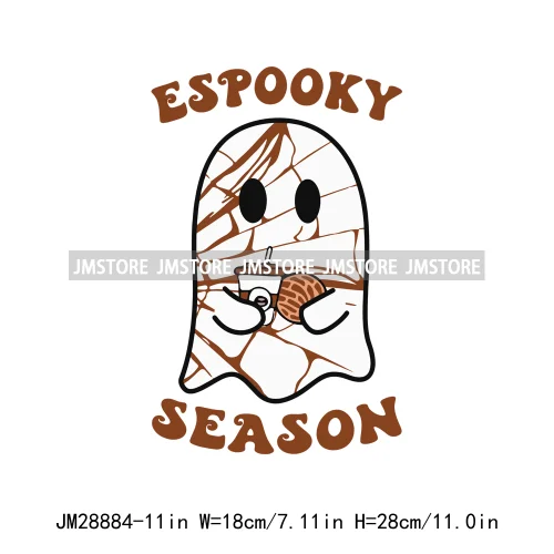 Pan Tasmas Spooky Halloween Conchas Cucuys Mexican Spooky Season Ghost Iron On DTF Transfer Stickers Ready To Press For T-shirts