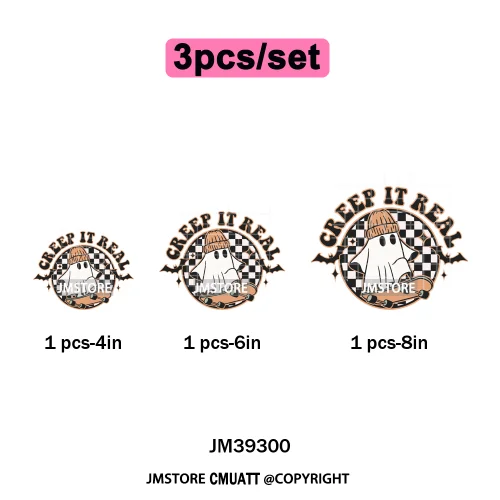 Ghost Spooky Mama Season Trick or Treat Coquette Bow Halloween Iron on DTF Washable Transfer Sticker Ready to Press for Clothing