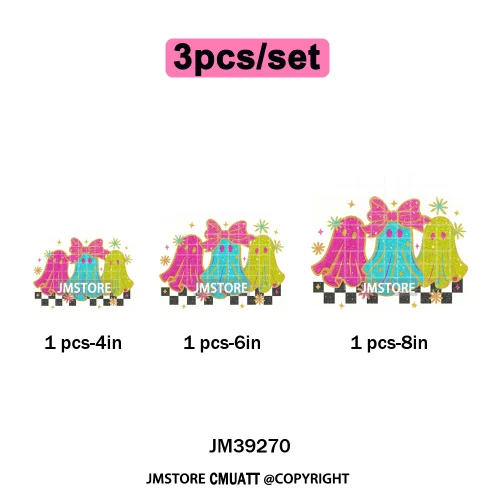 Funny Cute Ghost Preppy Spooky Season Sarcastic Halloween Iron on DTF Washable Transfers Stickers Ready to Press for T-shirts