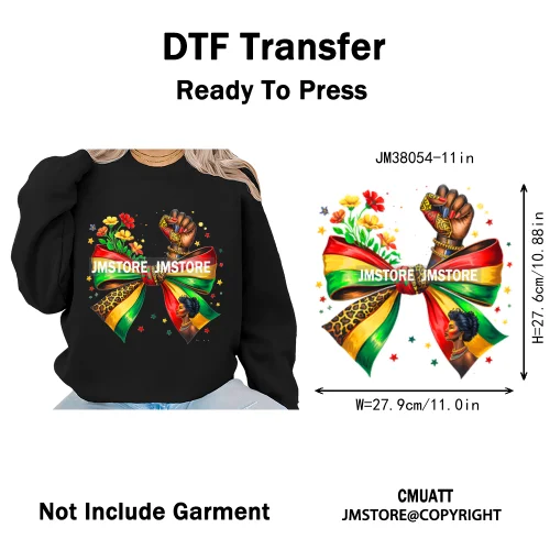 God Says She Is Dope Women Juneteenth 1865 Independence Washable Iron on DTF Transfers Stickers Ready to Press for Clothes