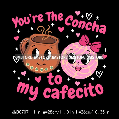 Latina Feliz Navidad Mexican Gingerbread Concha Tamale Cafecito Y Chisme Christmas Iron On DTF Transfers Stickers For Clothing