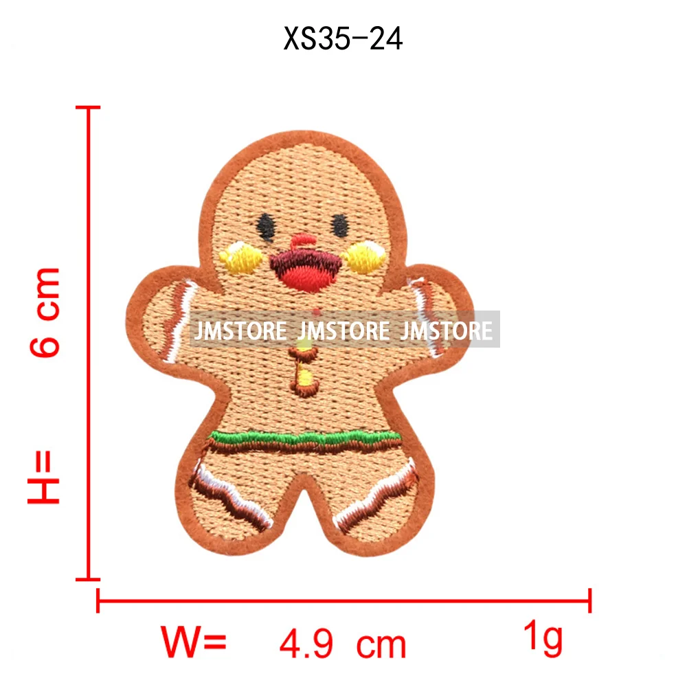 Sweet Christmas Small Size Snowman Santa Cozy Animal Xmas Holiday Gifts Kids Embroidery Appliques Iron on Patches for Clothing