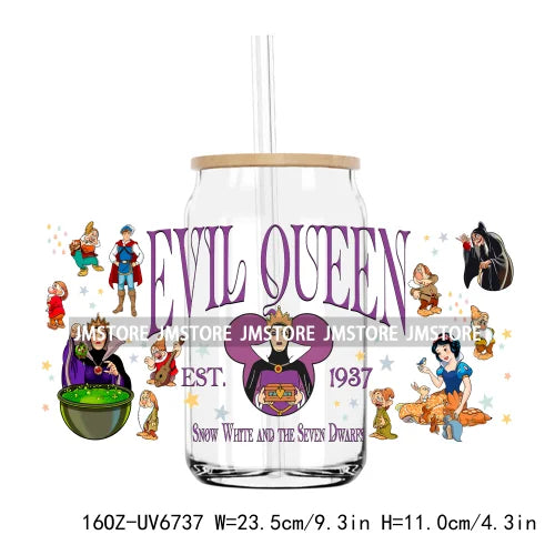 Cartoon Movie Character Best Friends UV DTF Sticker For 16OZ Libbey Glass Cup Can Wrap Transfer Stickers Custom Labels DIY Logo