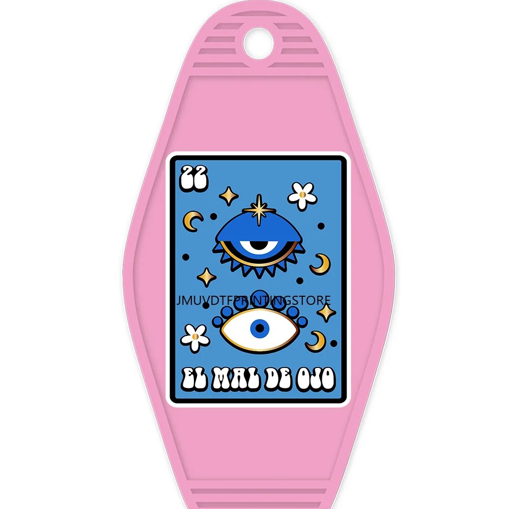 El Mal de Ojo Evil Eye High Quality WaterProof UV DTF Sticker For Motel Hotel Keychian Mexican Loteria Pan Dulce Hispanic