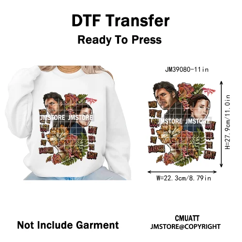 Ghoul Mum Witchy Halloween Horror Killer Movie Character Iron on DTF Washable Transfer Stickers Ready to Press for T-shirts Bags