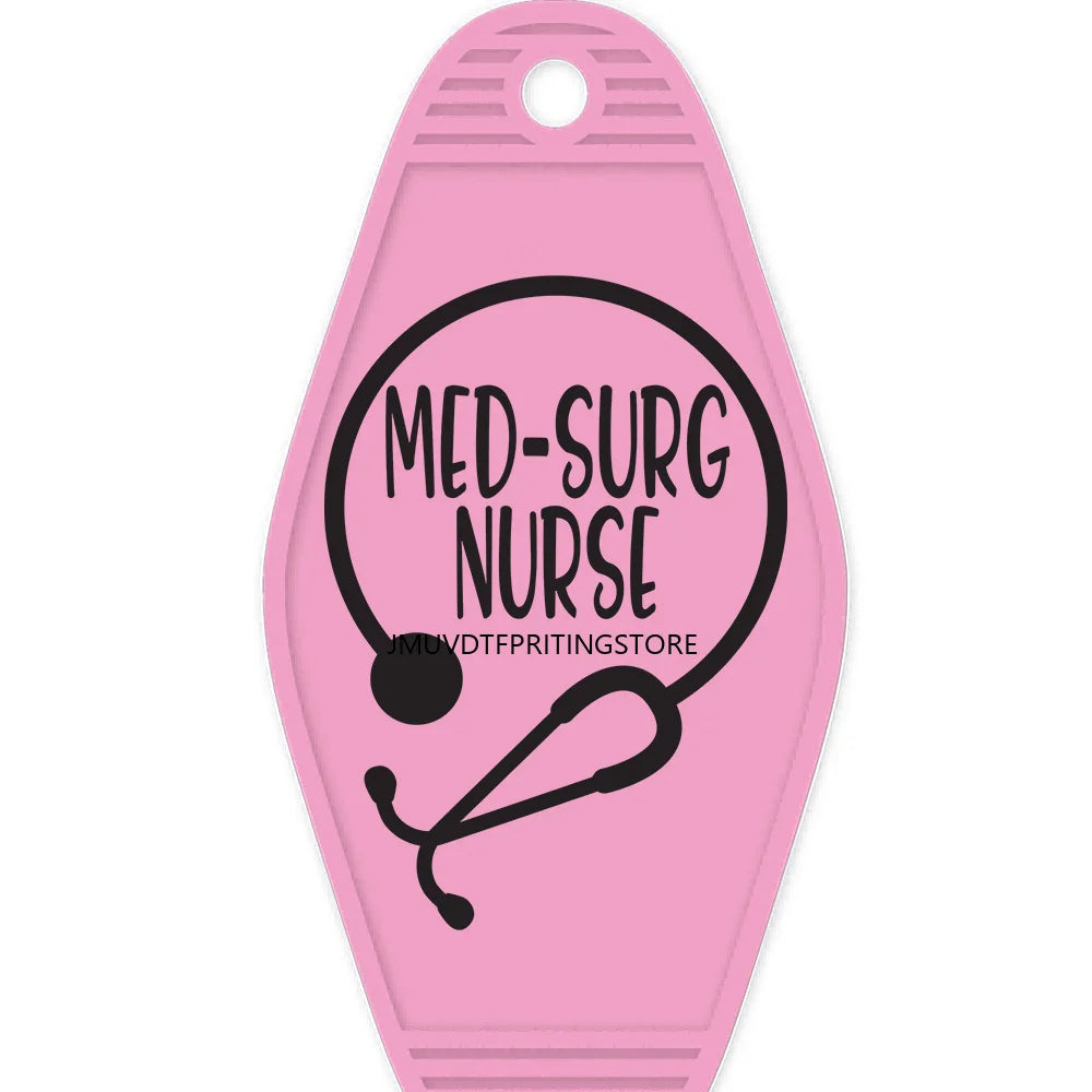 Nicu Nurse Respiratory Therapy High Quality WaterProof UV DTF Sticker For Motel Hotel Keychain Emergency Department