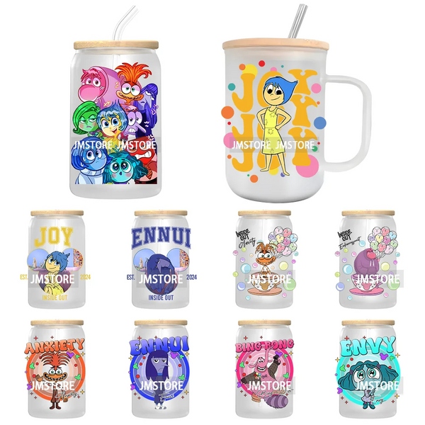 Friends Cartoon My Feelings UV DTF Transfer Stickers Decals For Libbey Cold Cups Mugs Tumbler Waterproof DIY Custom Logo Labels