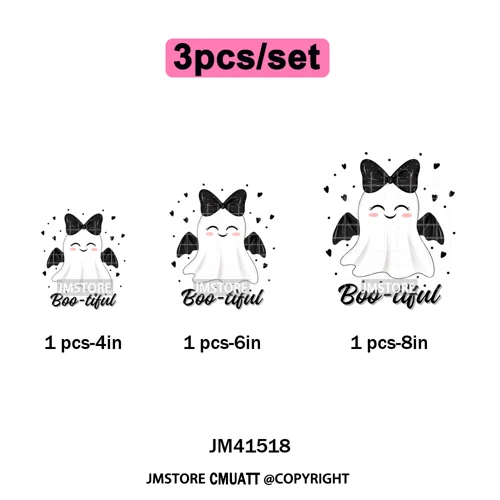 Cute Soda Can Energy Drink Boo Ghost Coquette Spooky Halloween Iron on DTF Washable Transfer Sticker Ready to Press for Clothing