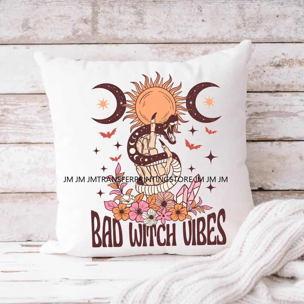 Horror Movie Character Cartoon Dolls Halloween Printing Iron on DTF Washable Transfers Stickers Ready to Press for Clothes Bags
